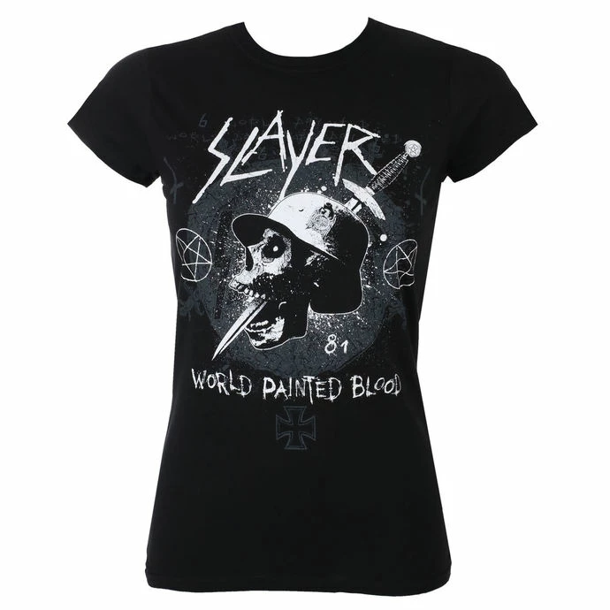 T-shirt Metal Women's Slayer - Dagger Skull - ROCK OFF