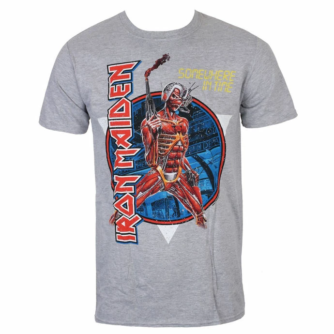 T-shirt Metal Men's Iron Maiden - Somewhere In Time - ROCK OFF