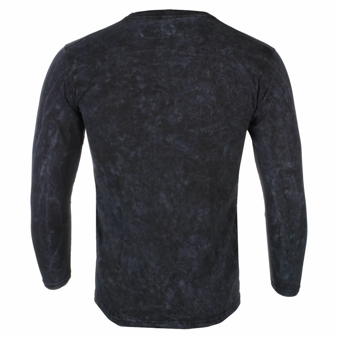 Men's Long-sleeved T-shirt Guns N' Roses - Monochrome Cross - BLACK Dip-Dye - ROCK OFF - Image 2