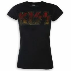 T-shirt Metal Women's Kiss - Classic Logo - ROCK OFF