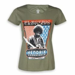 T-shirt Metal Women's Jimi Hendrix - Electric - ROCK OFF