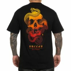 Men's T-shirt SULLEN - SAROK SKULL - BLACK