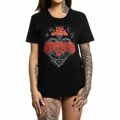 Women's T-shirt SULLEN - REVERENCE - BLACK