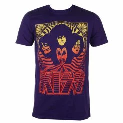 Men's T-shirt Kiss - Gradient Group - PURP - ROCK OFF