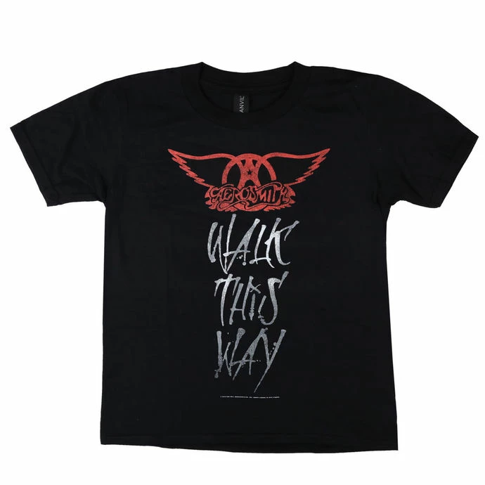 T-shirt Metal Children's Aerosmith - Walk This Way - LOW FREQUENCY