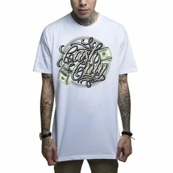 Men's T-shirt MAFIOSO - CASH ONLY - WHT