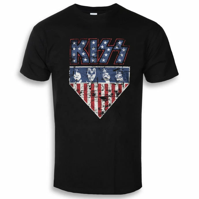 T-shirt Metal Men's Kiss - Stars & Stripes - HYBRIS