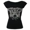 Women's T-shirt Guns N' Roses - Skeleton - Black - ROCK OFF