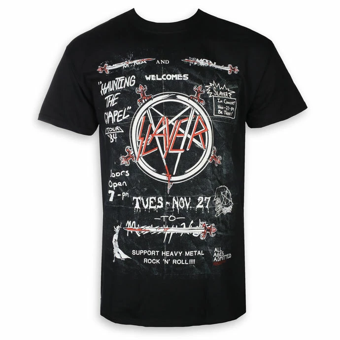T-shirt Metal Men's Slayer - Haunting 84 - ROCK OFF