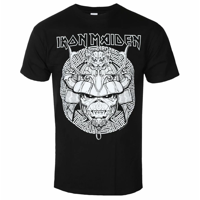 Men's T-shirt Iron Maiden - Samurai Graphic - White BL - ROCK OFF