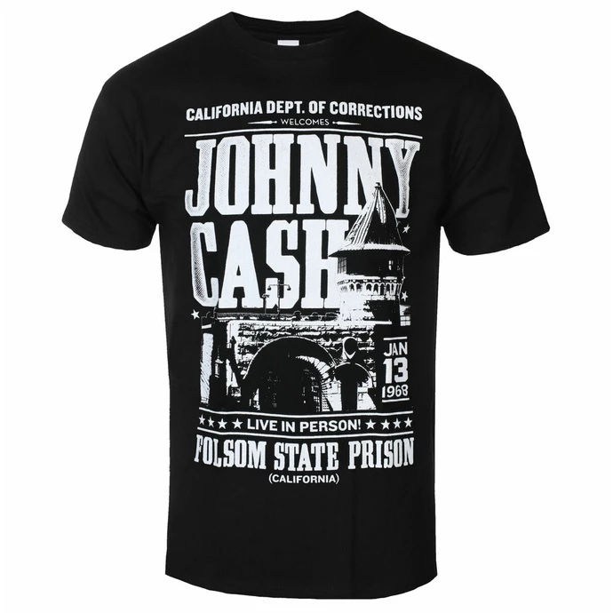 Men's T-shirt Johnny Cash - Prison Poster - ROCK OFF
