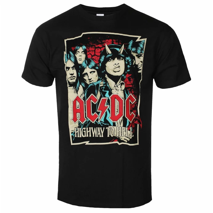 Men's T-shirt AC/DC Highway To Hell - Sketch - Black - ROCK OFF