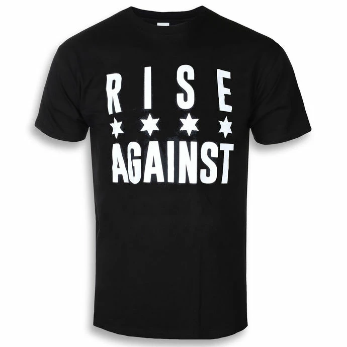 T-shirt Metal Men's Rise Against - Chicago Flag White - KINGS ROAD